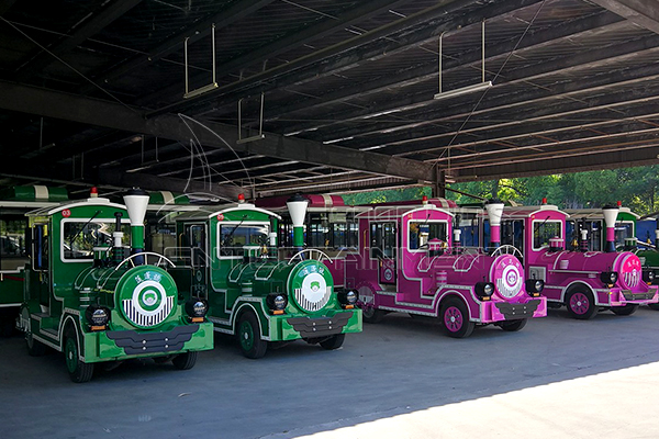 Cute Decoration of the Carnival Train Rides